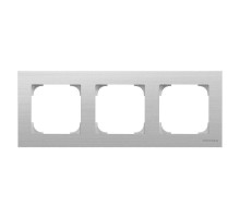 Рамка 3-м Sky нерж. сталь ABB 2CLA857300A1401