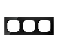 Рамка 3-м Sky стекло черн. ABB 2CLA857300A3101