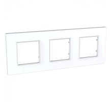 Рамка 3-м Unica quadro бел. SchE MGU2.706.18