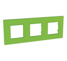 Рамка 3-м Unica quadro киви SchE MGU4.706.28