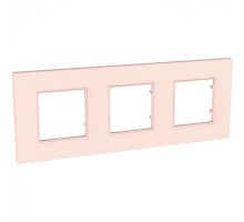 Рамка 3-м Unica quadro роз. жемчуг SchE MGU4.706.37