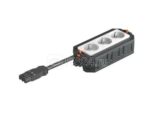 Рамка 3-м с розетками 3 бел. 250 V 16 A 2P+E штекер WINSTA MIDI OBO 7404611