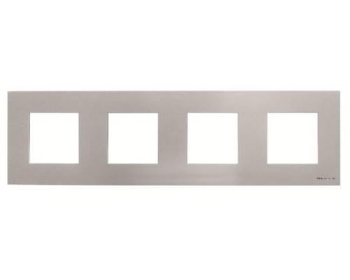 Рамка 3-постовая (2+2+2+2)-мод. базовая Zenit серебр. ABB 2CLA227410N1301