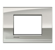 Рамка 3мод. Air LivingLight паладий Leg BTC LNC4803PL