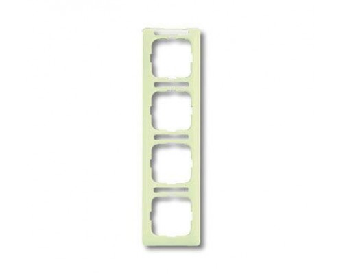 Рамка 4-м Busch-Duro 2000 SI linear верт. с полем для надписи сл. кость ABB 2CKA001754A4098