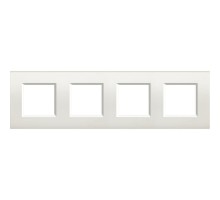 Рамка 4-м LivingLight прямоугол. бел. Leg BTC LNA4802M4BI