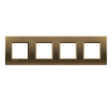 Рамка 4-м LivingLight прямоугол. бронза Leg BTC LNA4802M4BZ
