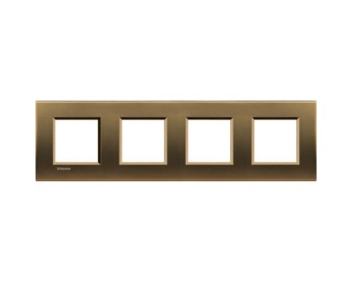 Рамка 4-м LivingLight прямоугол. бронза Leg BTC LNA4802M4BZ