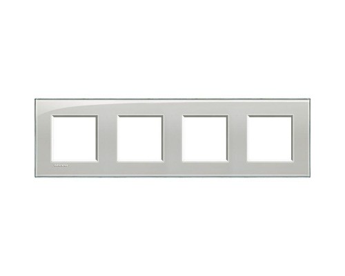 Рамка 4-м LivingLight прямоугол. серое небо Leg BTC LNA4802M4KG