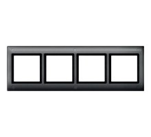 Рамка 4-м Merten с винт. креп. aquadesign SchE MTN401414