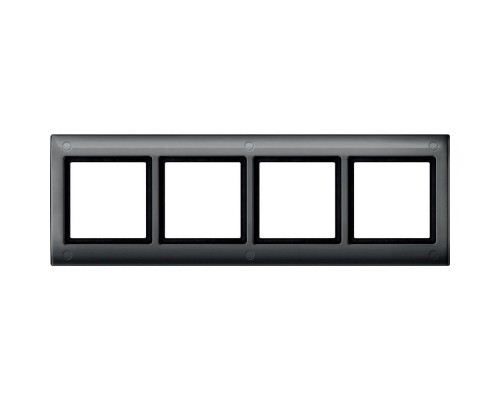 Рамка 4-м Merten с винт. креп. aquadesign SchE MTN401414