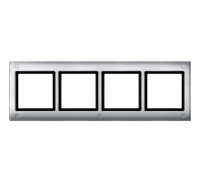 Рамка 4-м Merten с винт. креп. aquadesign SchE MTN401460