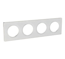 Рамка 4-м Odace прозр. бел. SchE S52P808R