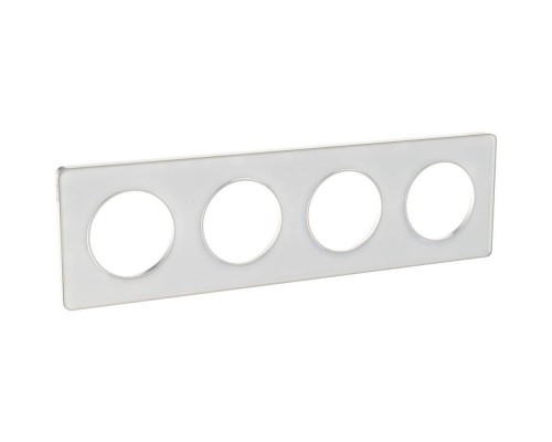 Рамка 4-м Odace прозр. бел. SchE S52P808R