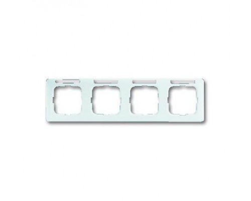 Рамка 4-м Reflex SI linear горизонт. с полем для надписи альп. бел. ABB 2CKA001754A4064
