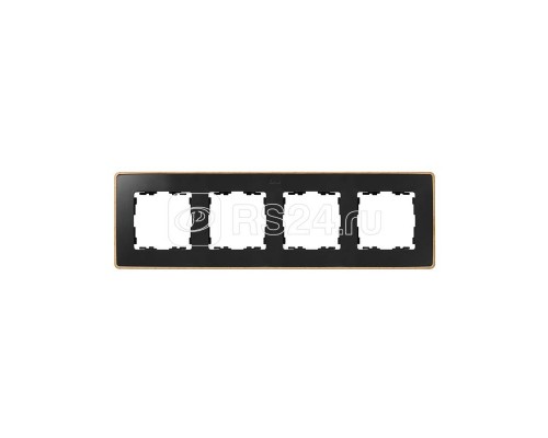 Рамка 4-м Simon82 Detail графит; основание дерево Simon 8201640-271