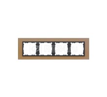 Рамка 4-м Simon82 Nature медь/графит стекло Simon 82847-34