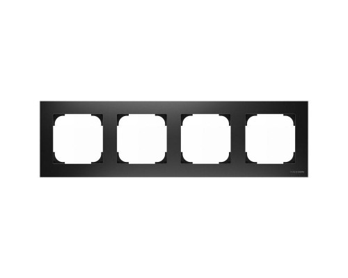 Рамка 4-м Sky черн. бархат ABB 2CLA857400A1501