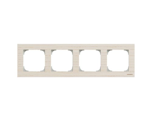 Рамка 4-м Sky дерево белый ясень ABB 2CLA857400A2001