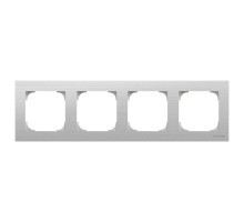 Рамка 4-м Sky нерж. сталь ABB 2CLA857400A1401