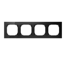 Рамка 4-м Sky стекло черн. ABB 2CLA857400A3101