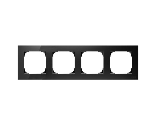 Рамка 4-м Sky стекло черн. ABB 2CLA857400A3101