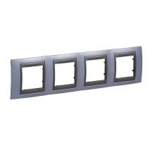Рамка 4-м Unica Top берилл/графит SchE MGU66.008.298