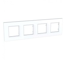 Рамка 4-м Unica quadro бел. SchE MGU2.708.18