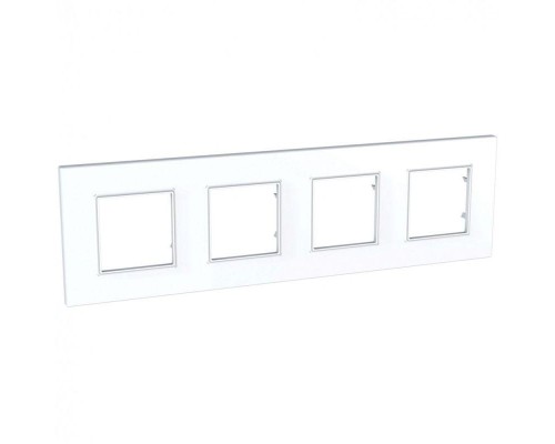Рамка 4-м Unica quadro бел. SchE MGU2.708.18