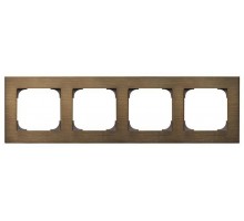 Рамка 4-постовая SKY античная латунь ABB 2CLA857400A1201