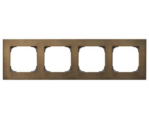 Рамка 4-постовая SKY античная латунь ABB 2CLA857400A1201