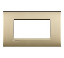 Рамка 4мод. Air LivingLight матовое золото Leg BTC LNC4804OF