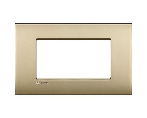Рамка 4мод. Air LivingLight матовое золото Leg BTC LNC4804OF