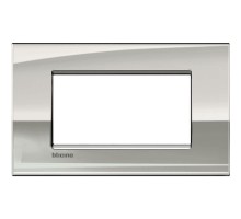 Рамка 4мод. Air LivingLight паладий Leg BTC LNC4804PL