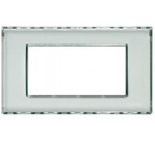 Рамка 4мод. LivingLight прямоугол. Kristall Leg BTC LND4804KR