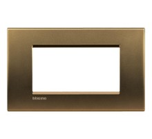 Рамка 4мод. LivingLight прямоугол. бронза Leg BTC LNA4804BZ