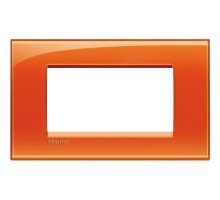 Рамка 4мод. LivingLight прямоугол. оранж. Leg BTC LNA4804OD