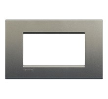 Рамка 4мод. LivingLight прямоугол. сер. шелк Leg BTC LNA4804AE