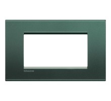 Рамка 4мод. LivingLight прямоугол. зел. шелк Leg BTC LNA4804PK