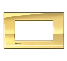 Рамка 4мод. LivingLight прямоугол. золото Leg BTC LNA4804OA