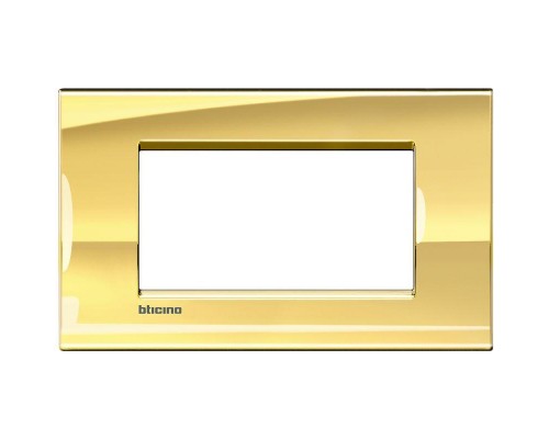 Рамка 4мод. LivingLight прямоугол. золото Leg BTC LNA4804OA