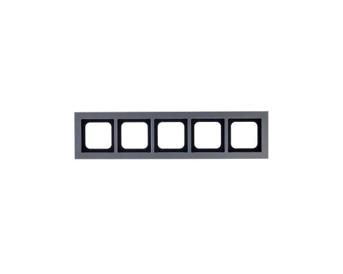 Рамка 5-м Axcent металл платина ABB 2CKA001754A4692