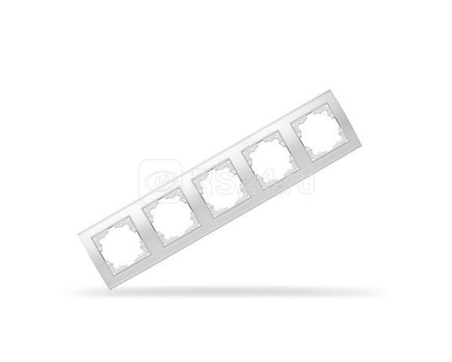 Рамка 5-м Бриллиант горизонт. бел. UNIVersal 1028