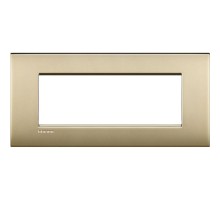 Рамка 7мод. Air LivingLight матовое золото Leg BTC LNC4807OF