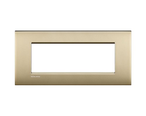 Рамка 7мод. Air LivingLight матовое золото Leg BTC LNC4807OF