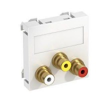 Рамка Modul45 мультимедийная Audio-Video MTG-12R F AL1 серебр. OBO 6105192
