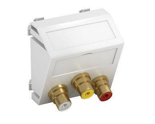 Рамка Modul45 мультимедийная Audio-Video MTS-12R L RW1 бел. OBO 6105174