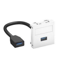 Рамка Modul45 мультимедийная USB 3.0 A-A MTG-U3A F SWGR1 черн. OBO 6104925