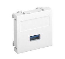 Рамка Modul45 мультимедийная USB 3.0 A MTG-U3A S AL1 серебр. OBO 6104880