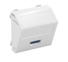 Рамка Modul45 мультимедийная USB 3.0 A MTS-U3A S AL1 серебр. OBO 6104892